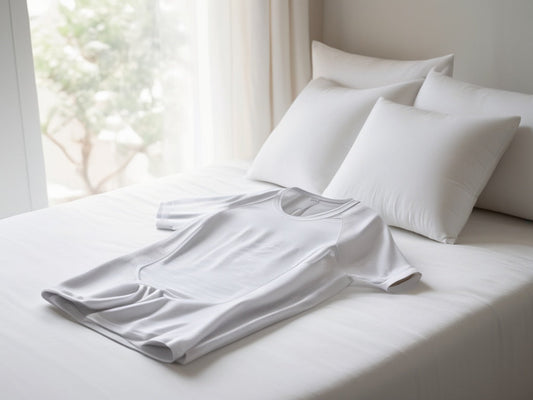 Lightweight breathable compression garment by a sunny window